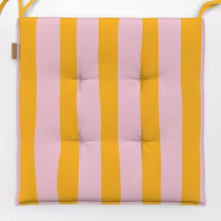Sitzkissen Streifen gelb-rosa