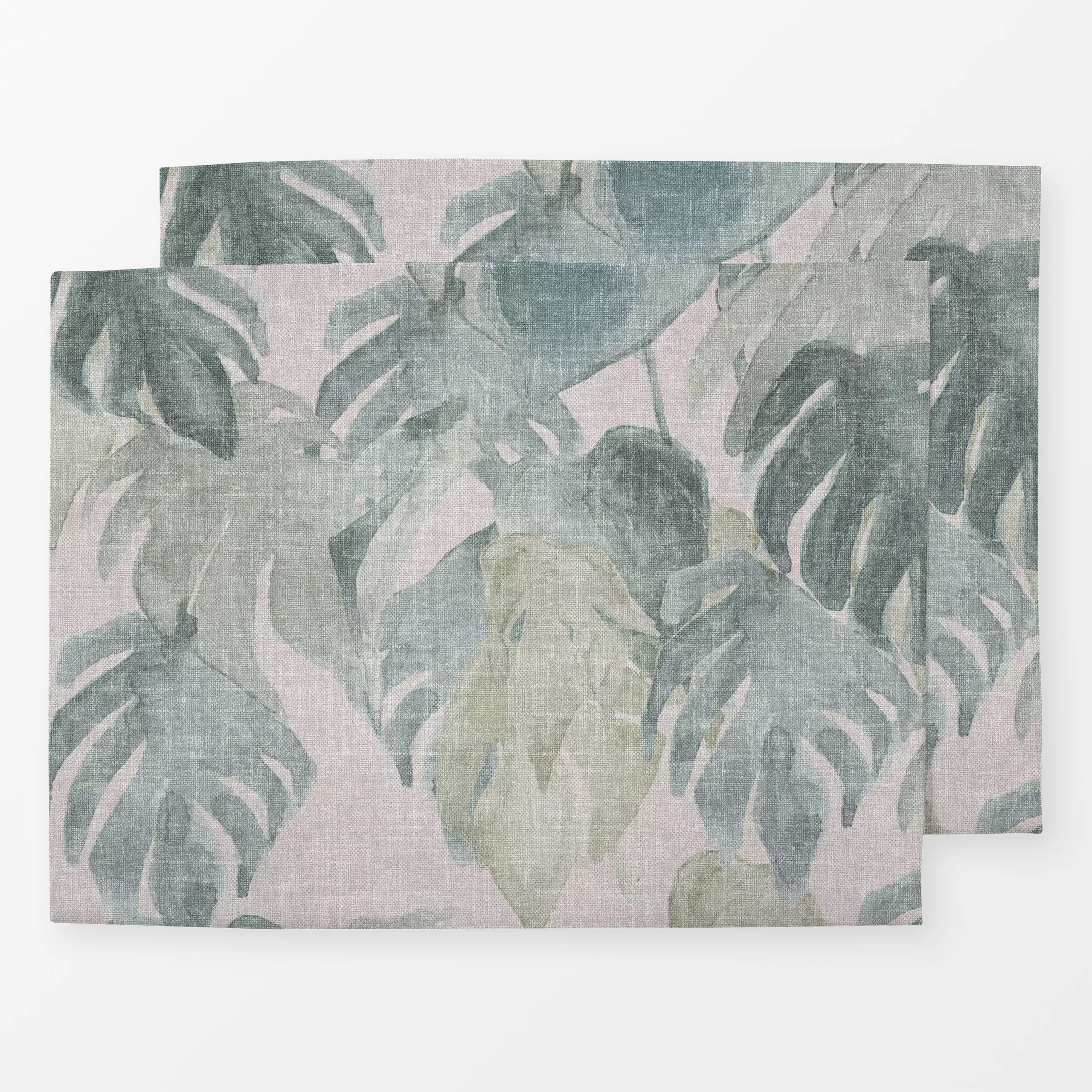 Tischset Tropische Monstera Blätter - Pflanzen & Botanik - von „Bloomery Decor"; Muster, Pflanzen, Monstera, tropisch, Jungl...