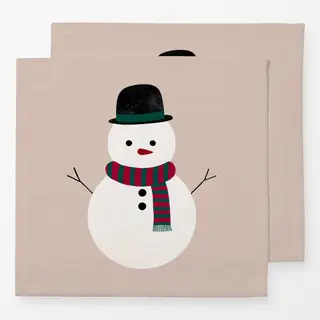 Servietten Schneemann