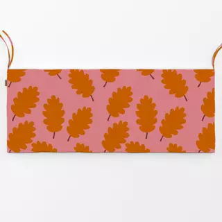 Bankauflage Herbstblätter Orange Pink