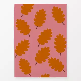 Geschirrtücher Herbstblätter Orange Pink
