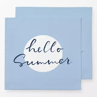 Servietten hello Summer sun hellblau