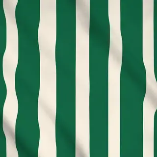 Meterware Streifen dunkelgrün beige