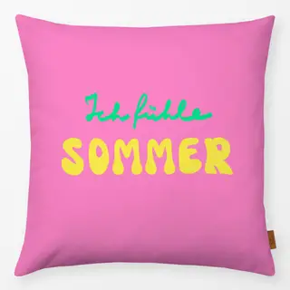 Kissen Ich fühle Sommer Pink