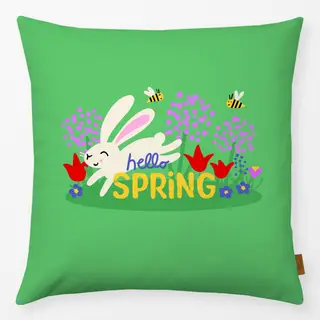 Kissen Hello Spring Hase
