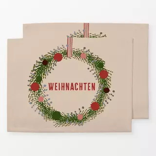 Tischset Weihnachtskranz Weihnachten