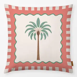 Kissen Palm tree red