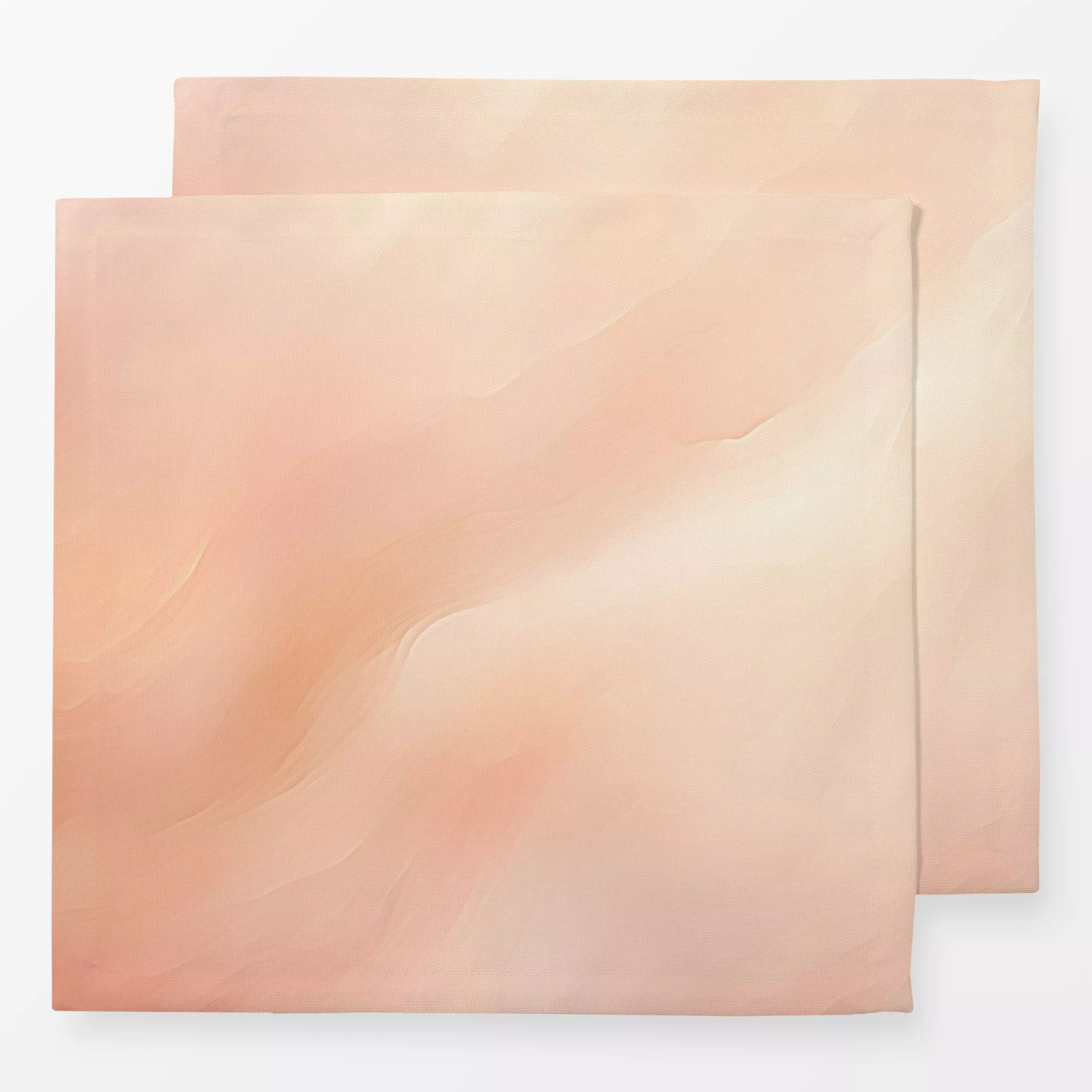 Servietten Abstract Color Study Peach II - Symbole & Muster - von „Andrea Haase"; abstrakt, Sommer, warm, Malerei, Sommerlic...