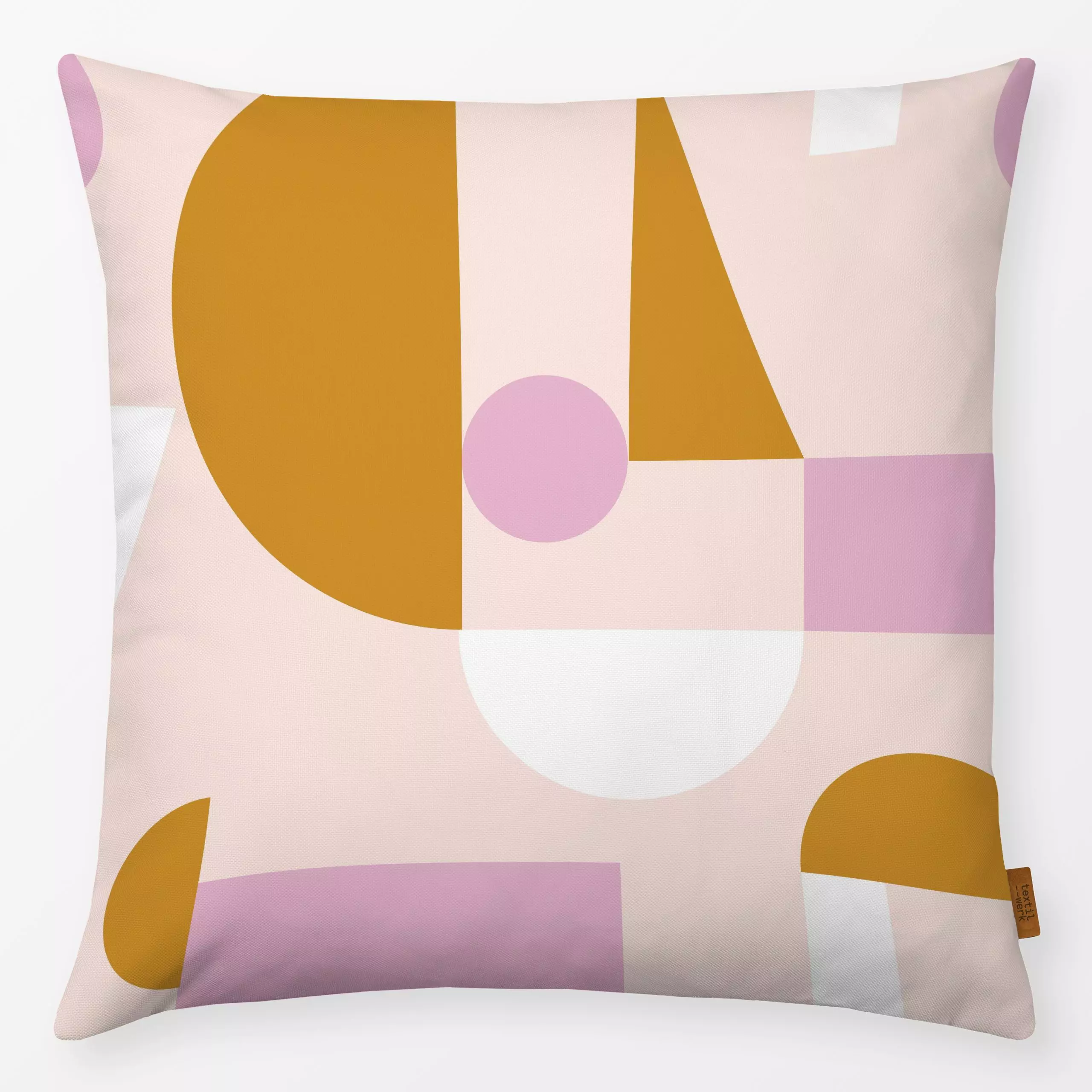 Kissen Geometric Summer 14X - Symbole & Muster - von „Mareike Böhmer"; minimal, abstrakt, skandinavisch, Geometrisch, Kreise...