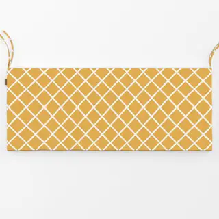 Bankauflage Raute Karo Honig Gelb