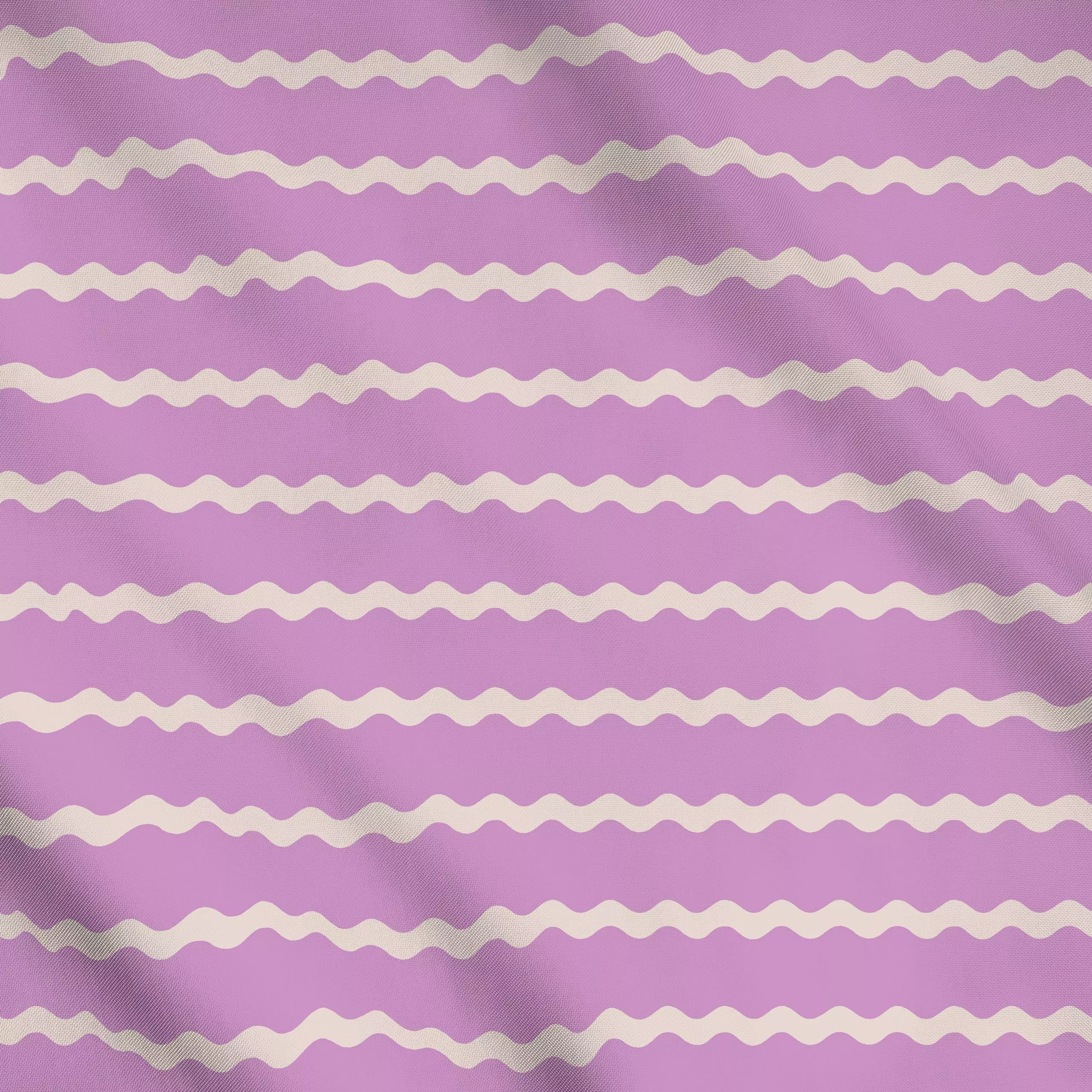 Meterware Wellenstreifen flieder - Weihnachten, Winter, Symbole & Muster - von „Studio Kesse"