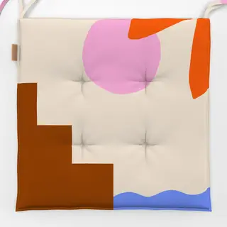 Sitzkissen Abstrakt Stadt Meer Sonne