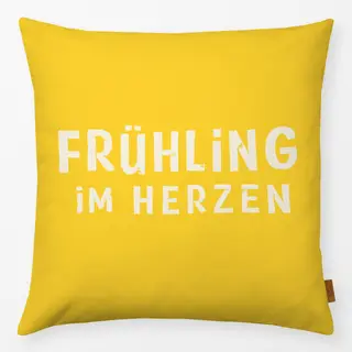 Kissen Fruehling im Herzen Stempel