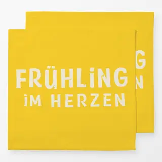 Servietten Fruehling im Herzen Stempel