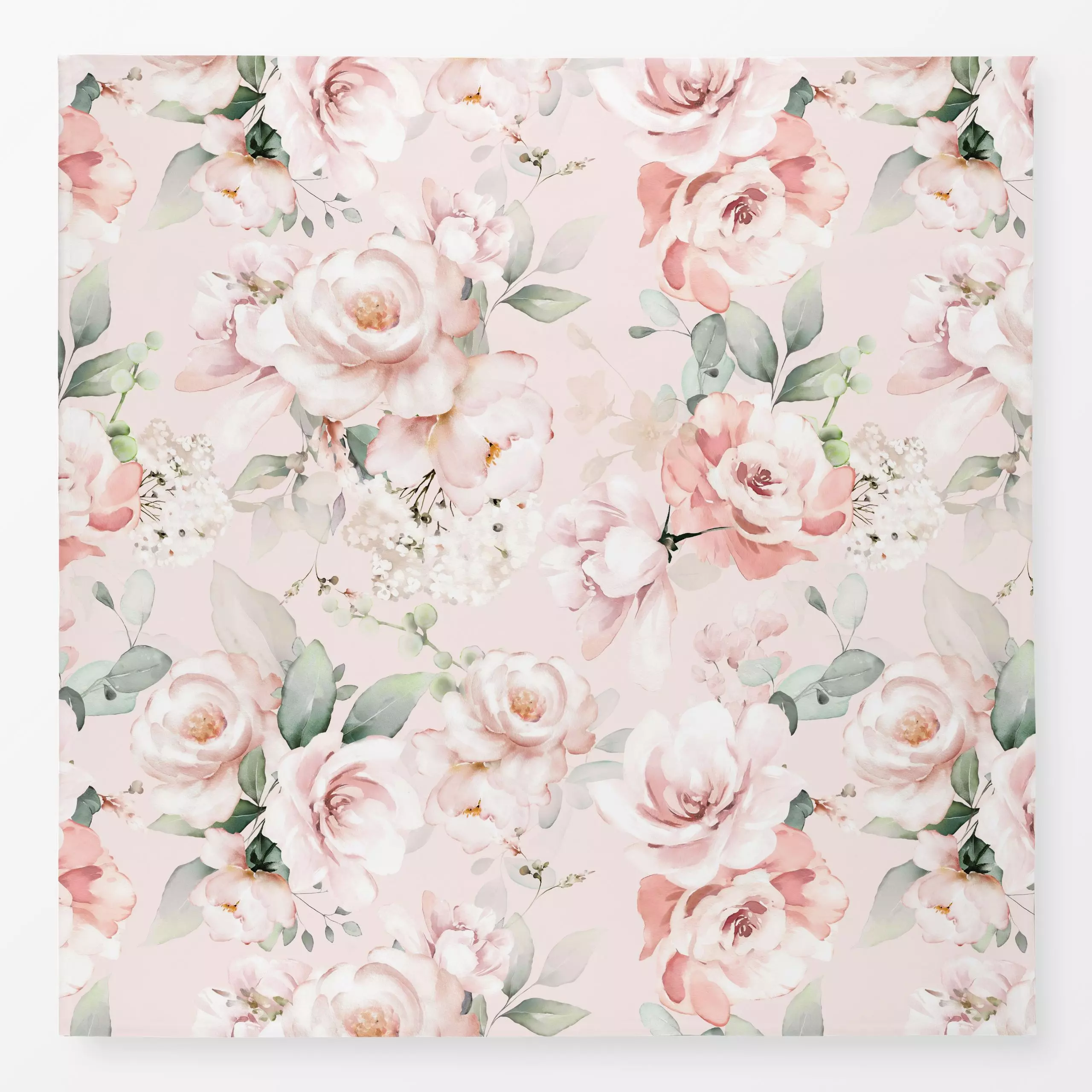 Tischdecke Rosengarten - Blumen & Florales, Pflanzen & Botanik - von „Uta Naumann"; Muster, Natur, Blumen, Garten, Blüten, B...