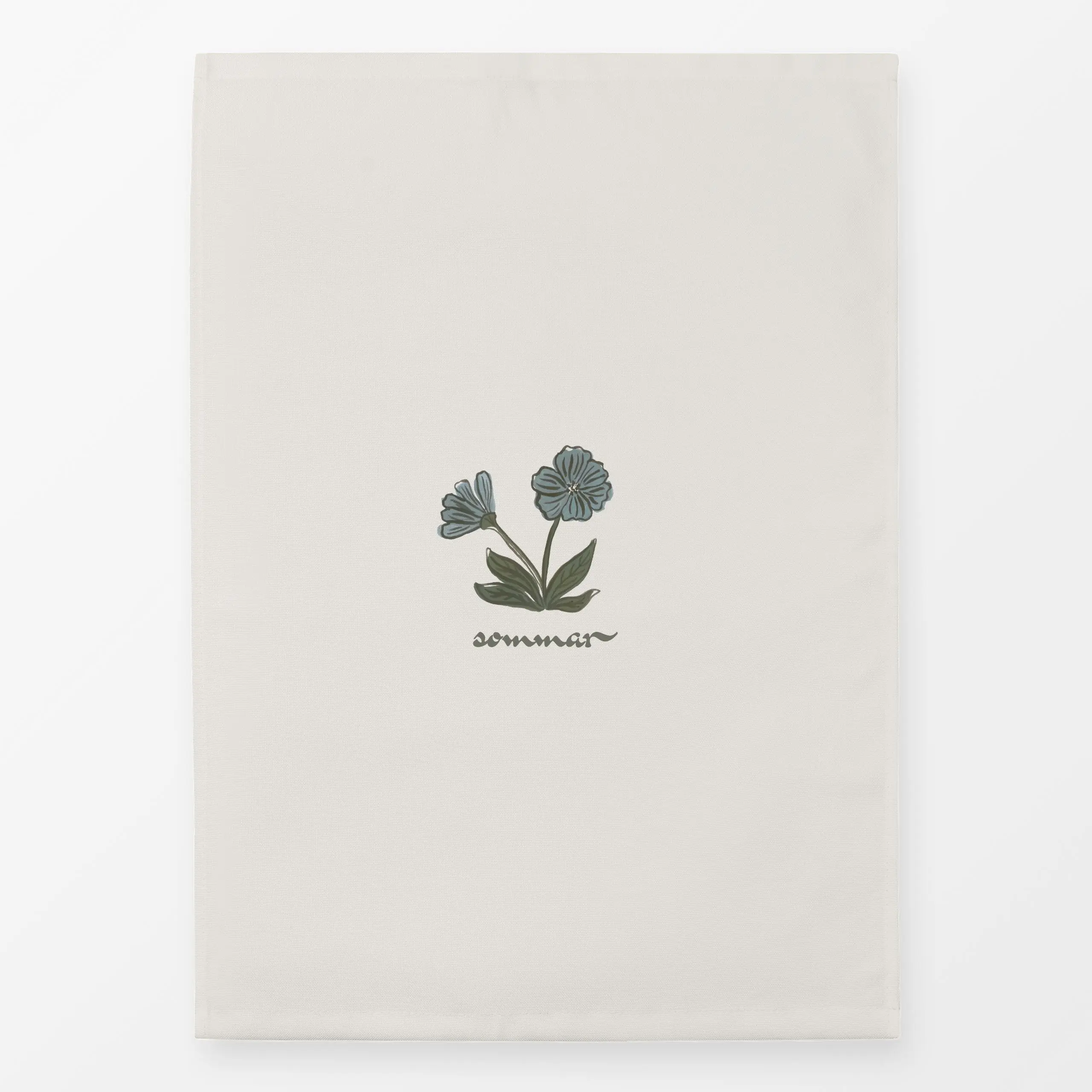 Geschirrtücher sommar - Blumen & Florales, Frühling, Sommer - von „Anna Petersen"; Trockenblumen, Blaugrau, skandinavisch, B...