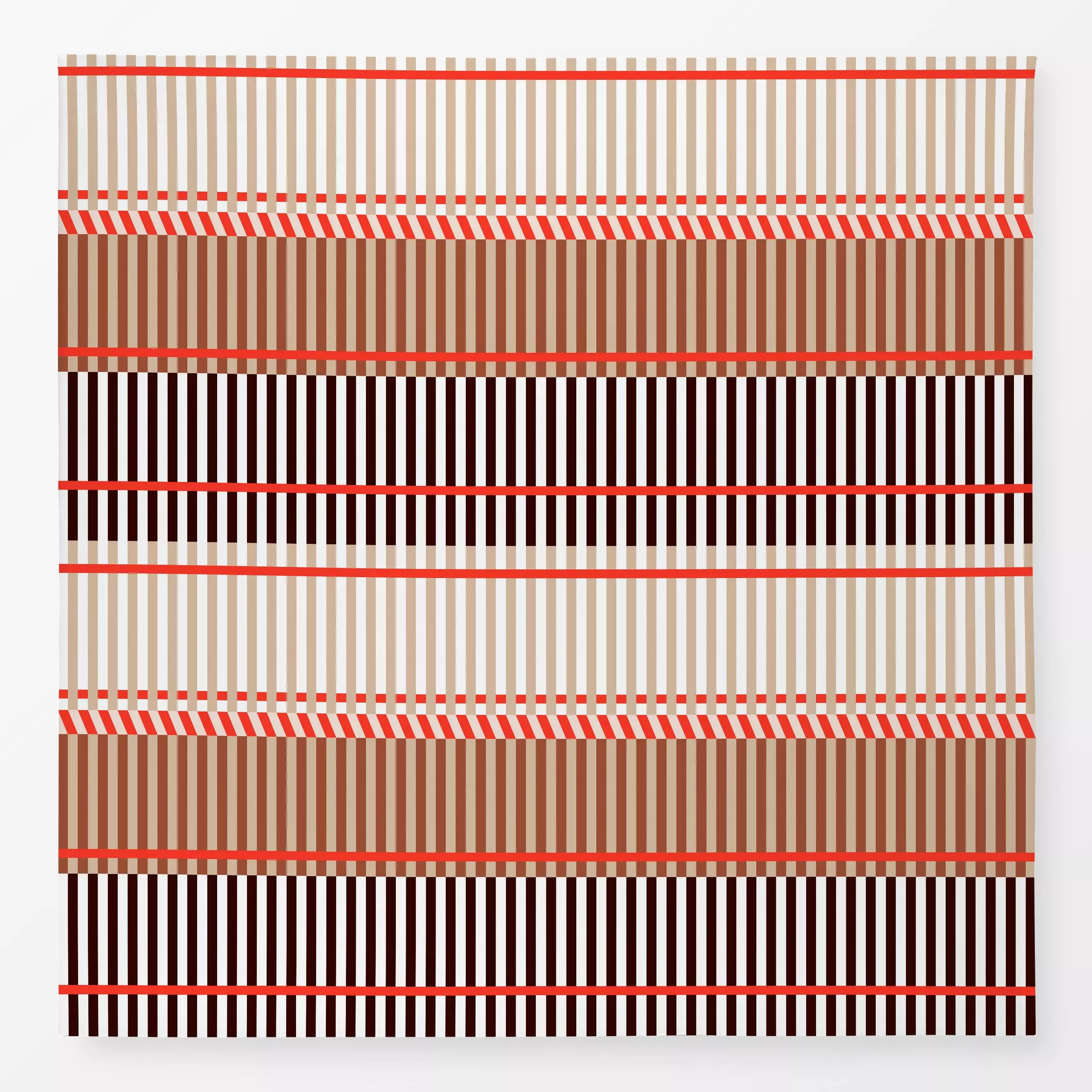 Tischdecke Blockstreifen mediterran, gemustert, Sommer, von Sophie Augustin Illustration