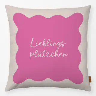 Kissen Lieblingsplätzchen pink