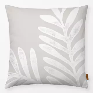 Kissen Große Zweige hellbeige