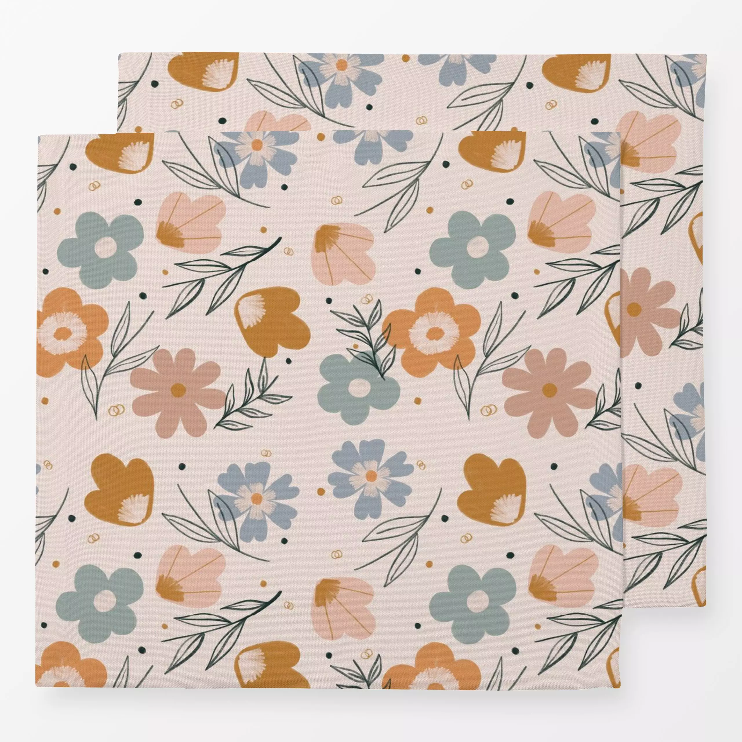 Servietten Spring Flowers - Blumen & Florales, Natur & Landschaft - von „Menina Lisboa "; Muster, Kissen, Blumen, floral, pa...