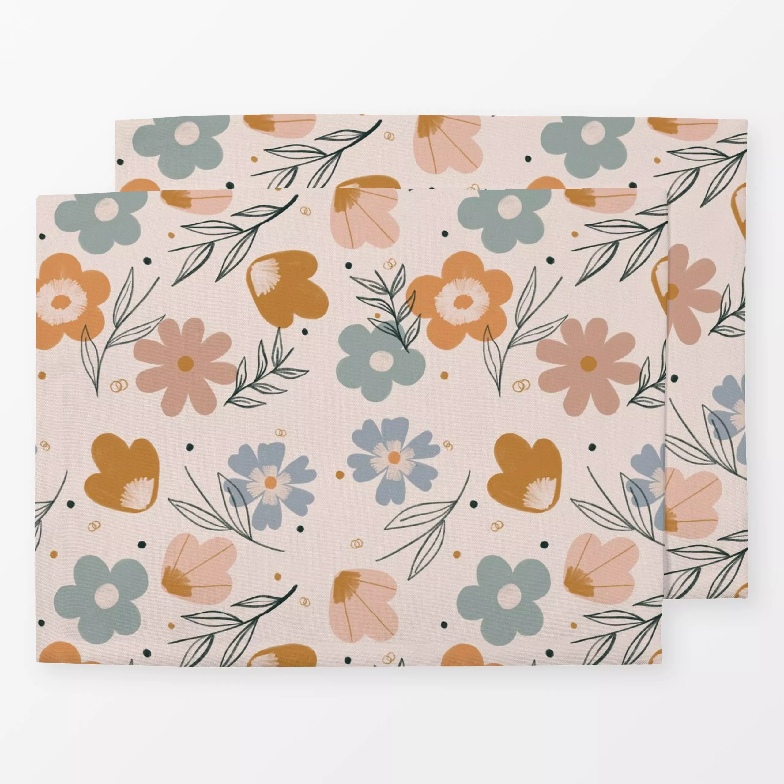 Tischset Spring Flowers - Blumen & Florales, Natur & Landschaft - von „Menina Lisboa "; Muster, Kissen, Blumen, floral, patt...