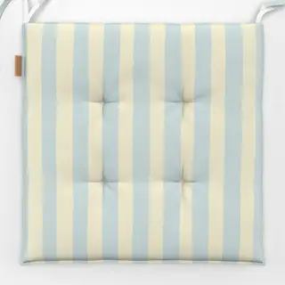 Sitzkissen Streifen hellblau beige