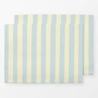 Tischset Streifen hellblau beige