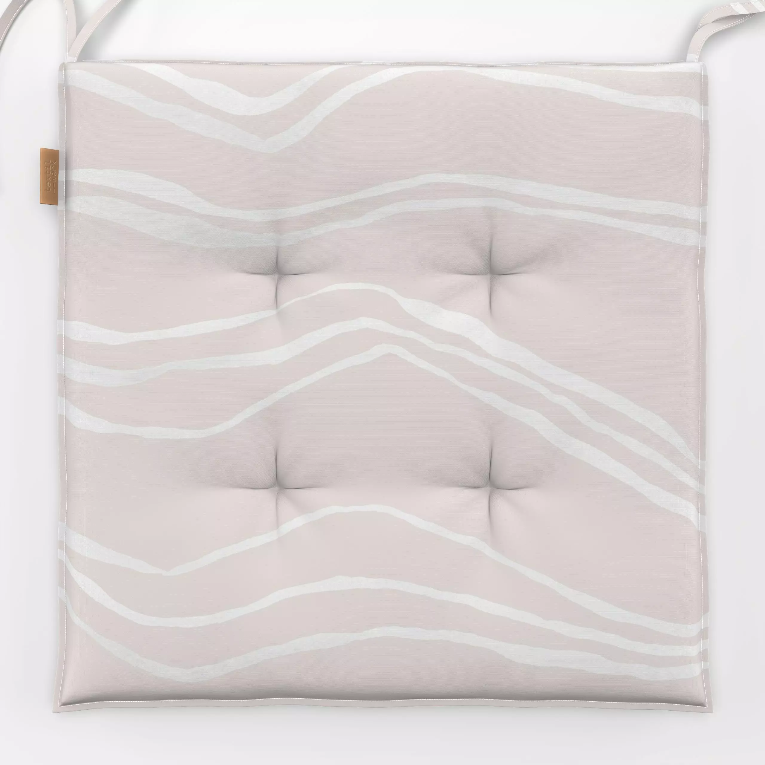 Sitzkissen evolve stripes-creme - Symbole & Muster - von „youdesignme"; skandinavisch, landhaus, minimalistisch, Linienart, ...