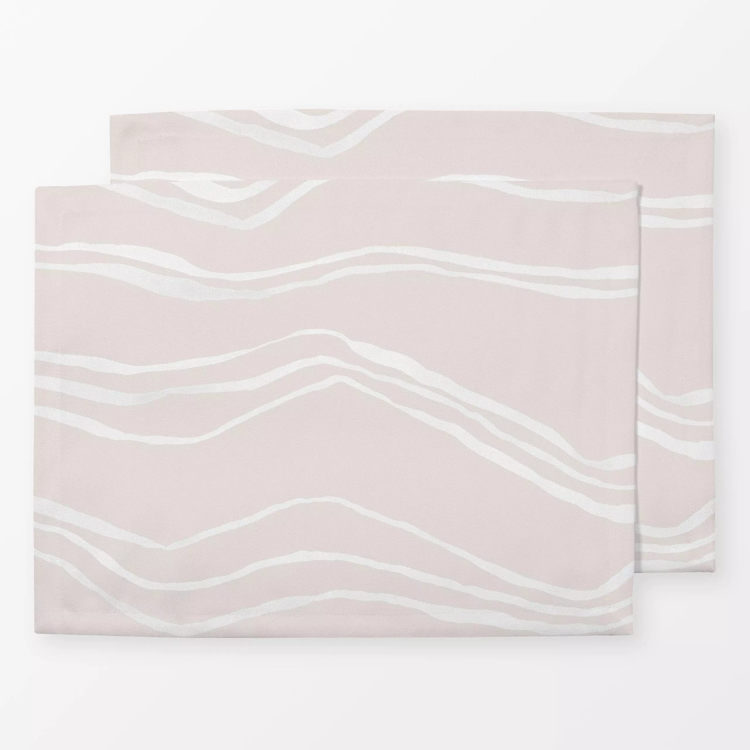 Tischset evolve stripes-creme - Symbole & Muster - von „youdesignme"; skandinavisch, landhaus, minimalistisch, Linienart, La...