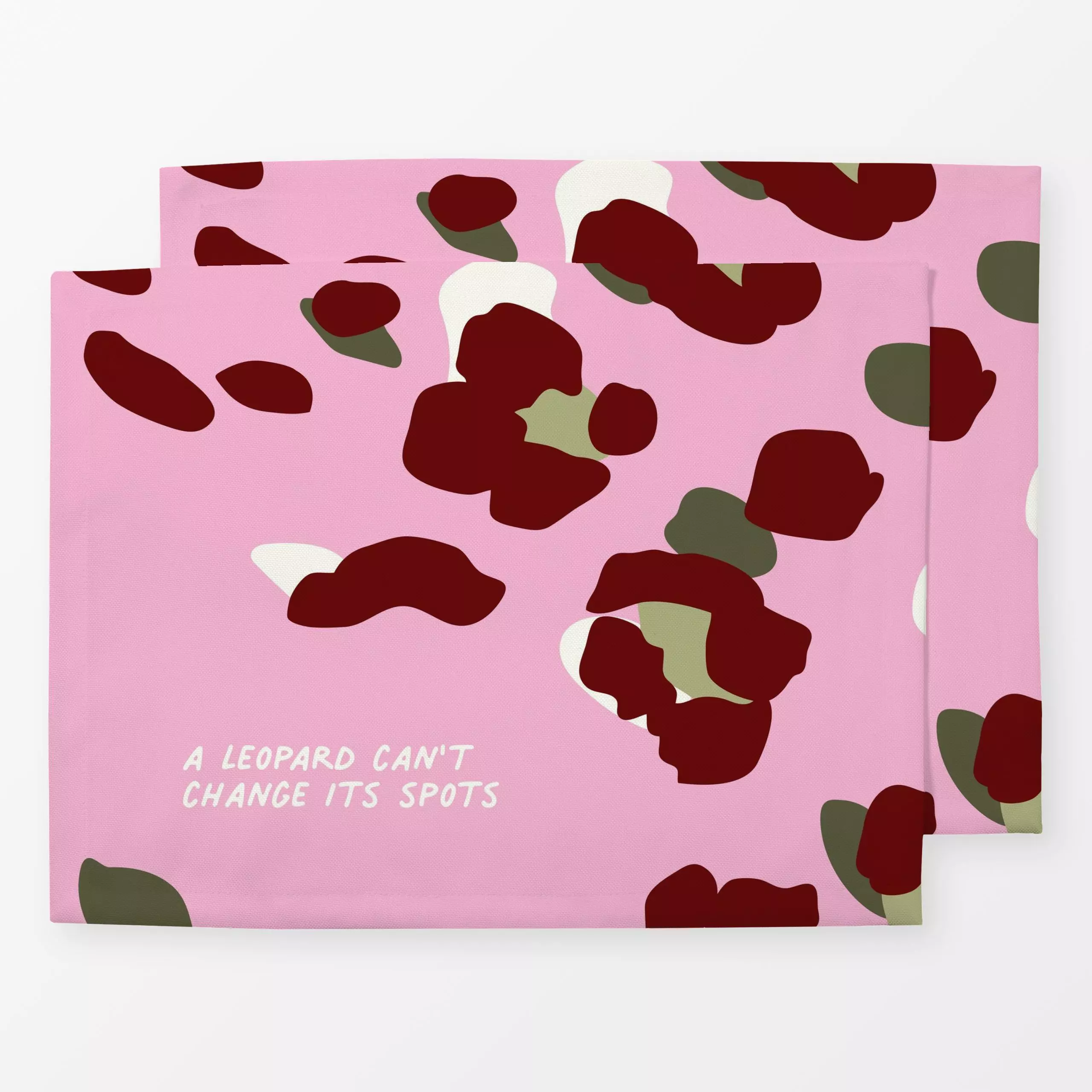 Tischset SAFARI Leo Spots 1, Spruch, Tiere, Sommer, von Primus Pattern
