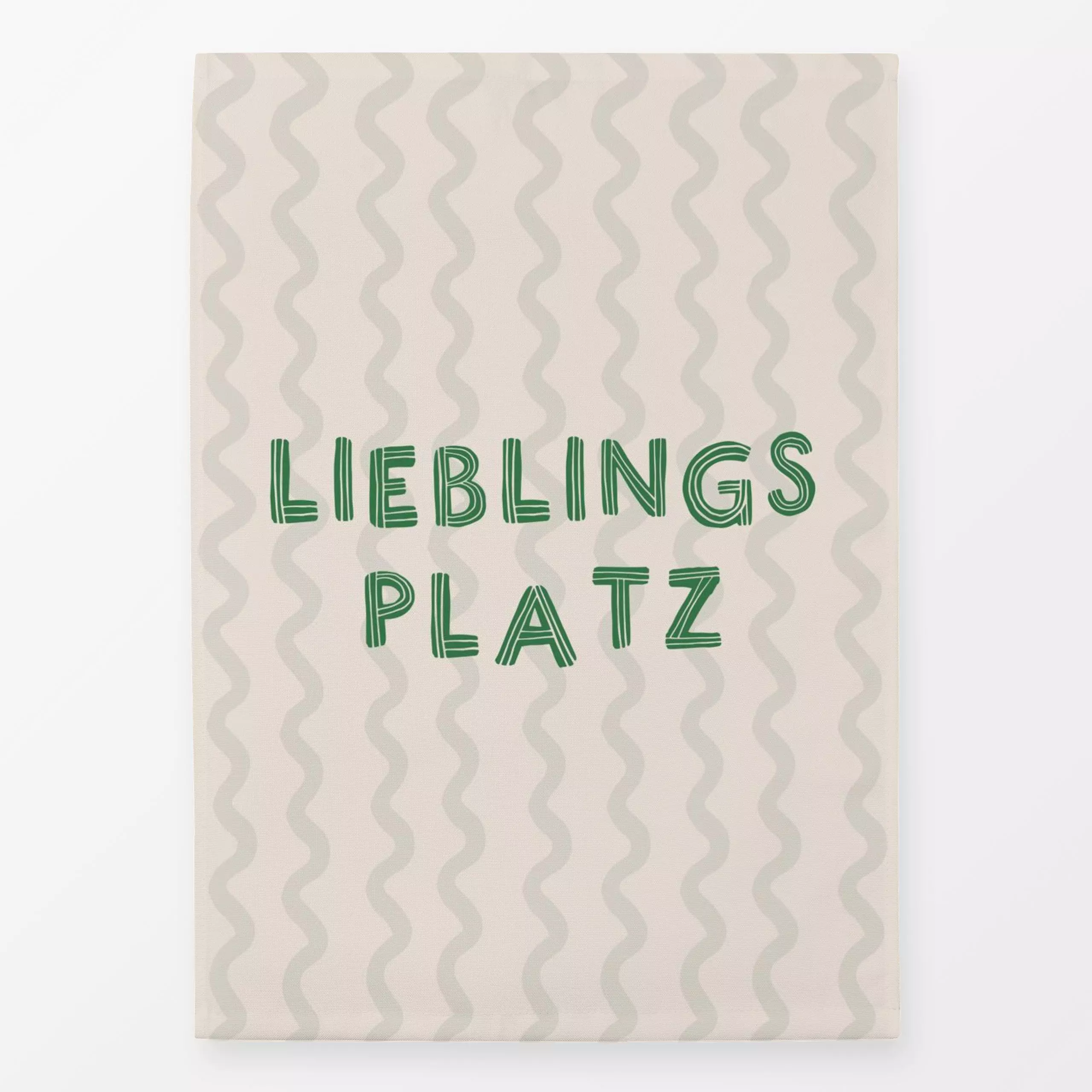 Geschirrtücher Lieblingsplatz 05 - Sommer, Sprüche & Schriftzüge - von „Kruth Design"; Sommer, Spruchkissen, outdoor, gestre...