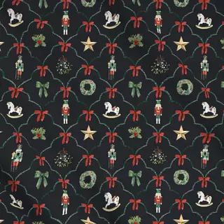 Meterware Weihnachts Nostalgie anthrazit