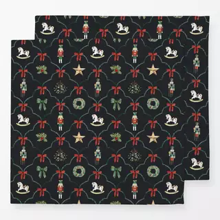 Servietten Weihnachts Nostalgie anthrazit