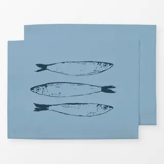 Tischset Santorini Sardine Fish