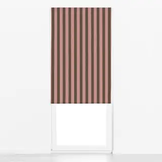 Raffrollo Streifen braun rosa