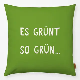 Kissen Es Grünt Spruchkissen