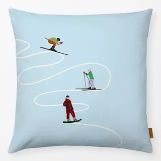 Kissen Skihang Hellblau