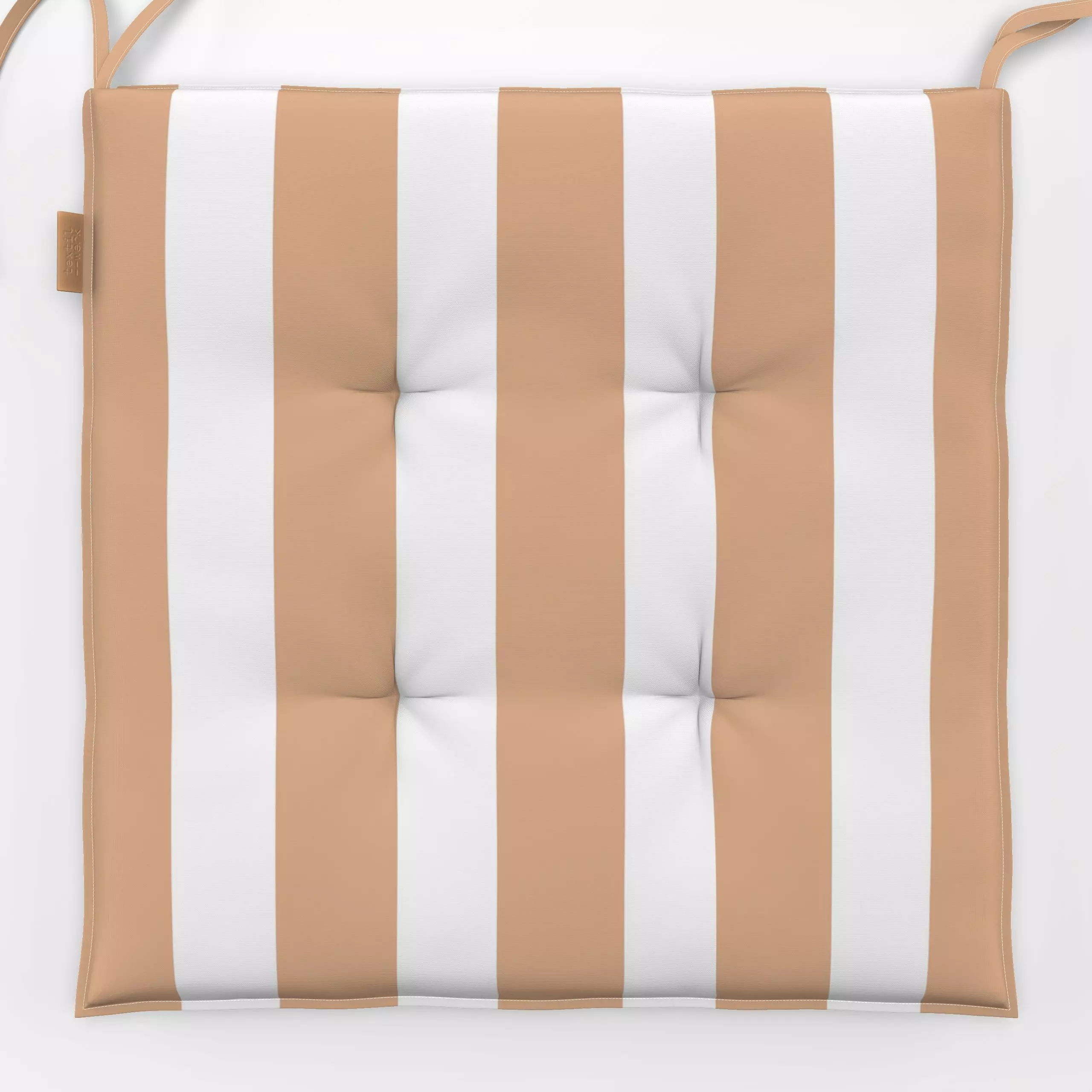 Sitzkissen Terra White - Sommer, Symbole & Muster - von „Ute Arnold"; Papaya, marrakesch, marrokko, boho, hippie, Muster, St...