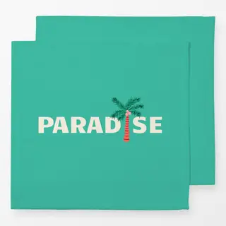 Servietten Tropical Paradise turqoise
