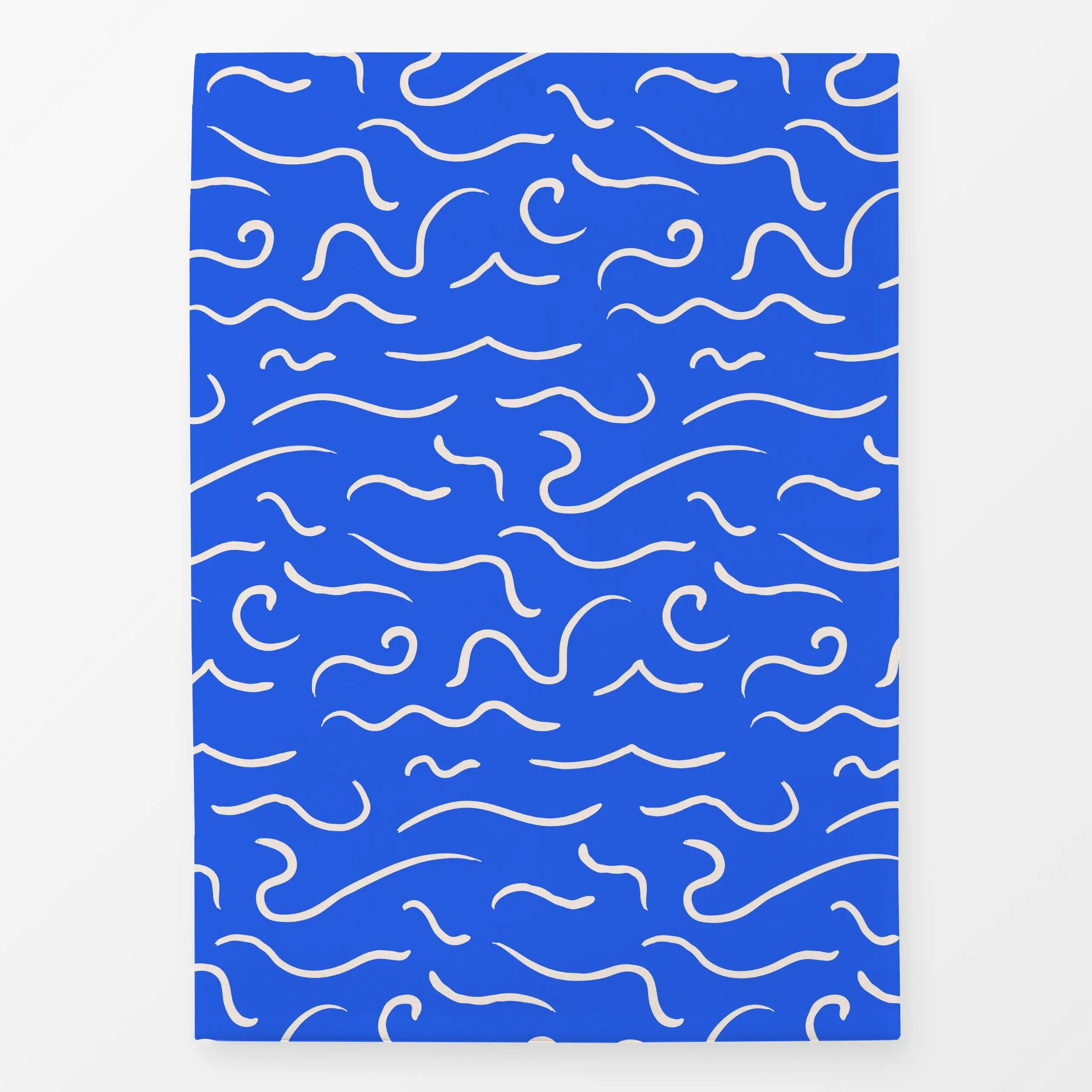 Geschirrtücher Muster Wellen Blau & Weiß - Natur & Landschaft, Sommer, Symbole & Muster - von „Maren Gross "; Linien, Wasser...