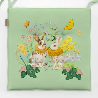 Sitzkissen Osterhasen im Frühling 1-1