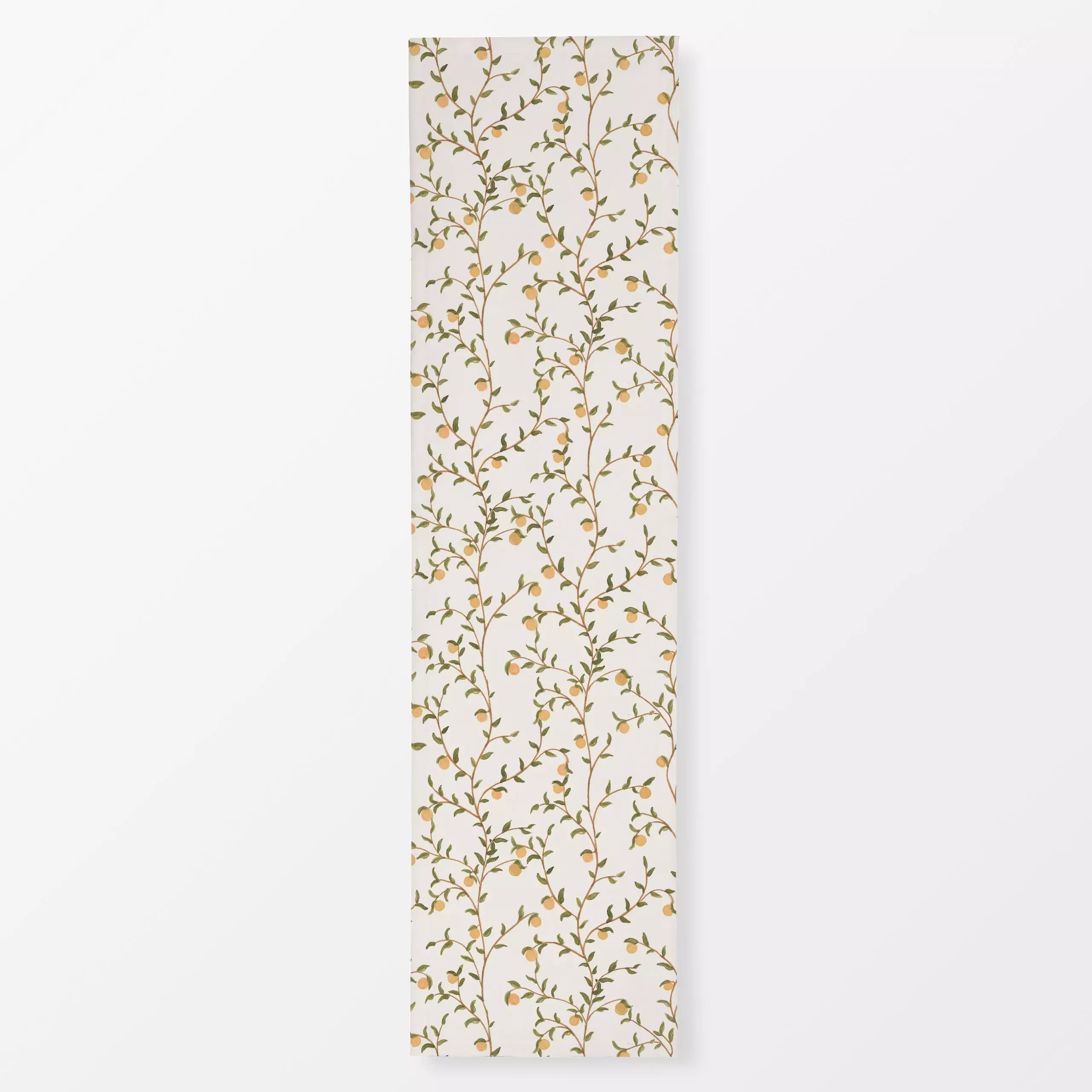 Tischläufer Pfirsich peint, Blumen, von Anna Petersen