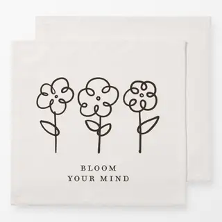 Servietten Bloom Your Mind schwarz