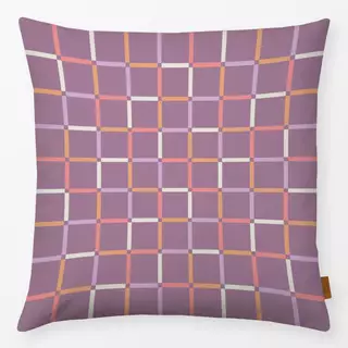 Kissen Halloween Karo Lila