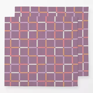 Servietten Halloween Karo Lila