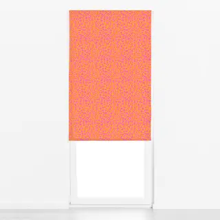 Raffrollo Leomuster pink orange