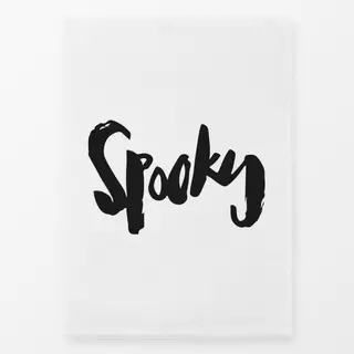 Geschirrtücher Spooky Lettering Halloween