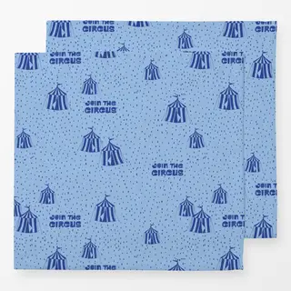 Servietten Join the circus allover blau