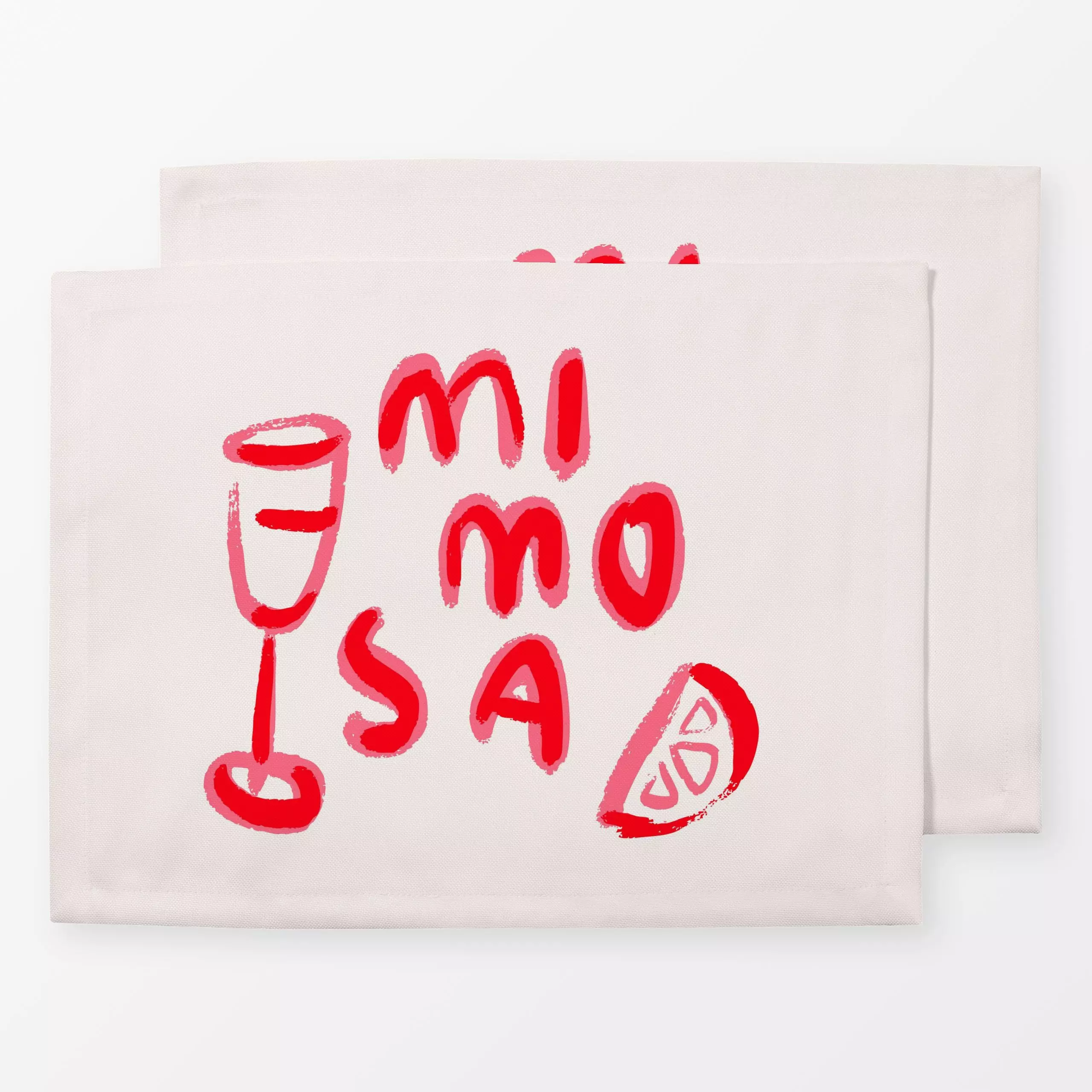 Tischset MIMOSA - Sommer, Küche, Essen & Trinken - von „Kruth Design"; Sommer, Spruchkissen, outdoor, kruthdesign, outdoorki...