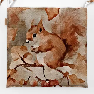 Sitzkissen Eichhörnchen im Wald